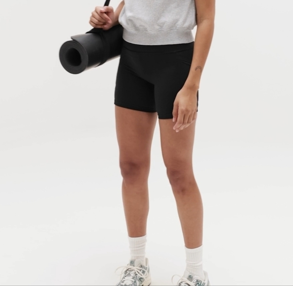 Athleta Women's Black Bike‎ Shorts W/ Pockets, Size Small
